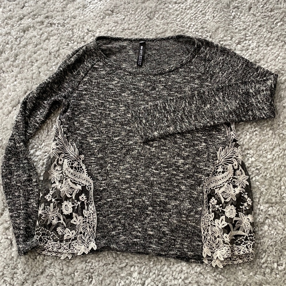 [Design Lab] Sheer Black Sweater